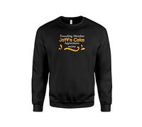 SmartyPants Jaffa Cake Appreciation Society Sweatshirt- Funny Jumper Merchandise Presents Machine Washable 80% Polyester 20% Cotton Ribbed Collar Cuff and Hem Comfort Assured (Medium, Black)