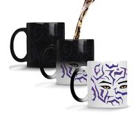 SMARTYPANTS K-pop Demon Eyes Magic Mug - Heat Reveal Colour Changing Coffee Cup for Anime Fans - Cool Hunters Sleeve Marks Design - 11oz Ceramic Tea Drinkware Gift for Men Women Teens Boys