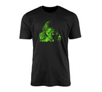 SMARTYPANTS Linda Blair Exorcist Black T-Shirt Top Tee - Halloween Supernatural Ancient Demon Possessed Scary Horror Thriller Classic Cult Film Movie Cinema Gift Present (Large, Black)