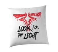 SMARTYPANTS Look for The Light Cushion - Fireflies Symbol Game Inspired Gamer Console Ellie Joel Post-Apocalyptic TV Action Survival Horror Home Decor Gift Present (Cover+Filling)