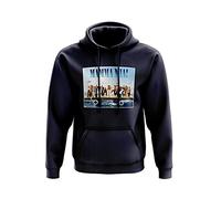 SmartyPants Mamma Mia Here We Go Again Hoodie - Movie Film Theatre Musical Romantic Comedy Fan Inspired Pop Supergroup Song Graphic Photo Pullover Gift Present Clothing (Navy Prime, XL)