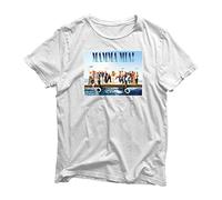 SmartyPants Mamma Mia Here We Go Again Inspired Womens Movie Film Graphic Top/T-Shirt (White Prime, X-Large)