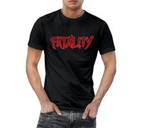 SmartyPants Mortal Kombat Fatality T-Shirt Top Fighting Action Adventure Finishing Move Video Game Geek Film Dragon Johnny Cage Kitana Sonya Blade Scorpion Present Gift (Large, Black Prime)