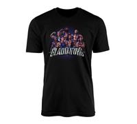 SMARTYPANTS New Gladiator Male Group T-Shirt Top Tee - TV Show are You Ready? Battle Games Present Gift (Small, Black)