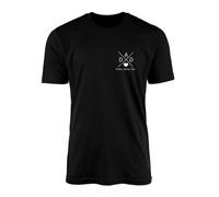 SMARTYPANTS Personalied Dad T-Shirt Top Tee - Family Names Customised Father's Day Birthday Top Kids Names Proud Dad Special Occasion Minimalist Dad Design Gift Present (Large, Black)