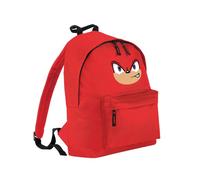SmartyPants Personalised Red Hedgehog Backpack School Bag Fantasy Adventure Game Spiked Hand Guardian Master Emerald Quality Product Stitching Padded Shoulder Straps (Plain)