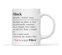 SMARTYPANTS Pillock Personalised Dictionary Definition Mug - Tea Coffee Cup - Novelty Funny Rude Crude Explicit Fun Joke Merry Xmas Eve Festive Jolly Stocking Filler