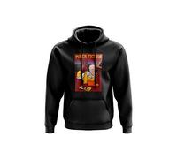 SmartyPants Punch Fiction Unisex Hoodie- OK One Punch Man Saitama Christmas Birthdays Gifts (Medium, Black)