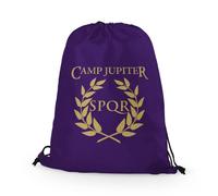 SMARTYPANTS Purple Camp Jupiter Drawstring Bag - Percy Jackson Greek Gods Book Gym Football Swimming Dance Back to School Nursery Primary Backpack Gift Present (Purple)