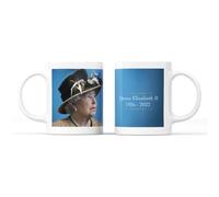 SMARTYPANTS Queen Elizabeth II 1926-2022 Mug Tea Coffee Cup - RIP Her Majesty Longest Reigning British Monarch Historic Commemorative Commonwealth Kitchenware Gift Present (White Handle Prime)