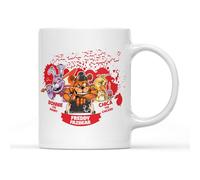 SMARTYPANTS Ready for Freddy? Mug Tea Coffee Cup - Survival Horror Hostile Video Game Character Inspired Gamer Five Nights Fazbear's Pizza Adult Teen Gift Present (White)