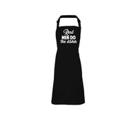 SmartyPants Real Men Do The Dishes - Funny Kitchen Apron for Him | Novelty Cooking Gift for Dad, Husband, or Boyfriend | Adjustable, Durable, & Machine Washable