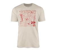 SMARTYPANTS Roan Pop Music T-Shirt Top Tee - TV Show Printed Round Neck Cotton Half Sleeve Summer Ladies Gift Present - (Natural - S)