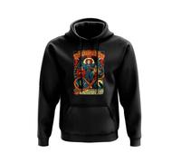 SmartyPants Sanderson Sisters Black Hoodie Pullover - Classic Retro Hocus Pocus Halloween Witch Wiches Spell Broom Balck Cat Binx Candle Movie Cinema Film Gift Present (XL, Black Prime)