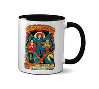 SmartyPants Sanderson Sisters Live Mug Tea Coffee Cup - Classic Retro Hocus Pocus Halloween Witch Wiches Spell Broom Black Cat Binx Candle Movie Cinema Film Gift Present (Black Handle)