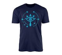 SmartyPants Sheikah Eye Symbol Legend of Zelda BOTW Fan Inspired t-Shirt S-XXL (XX-Large) Navy Blue