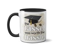 SMARTYPANTS Teachers Leaving Coffee Tea Cup Mug The Tassel was Worth The Hassle End of Year Gift (Normal)