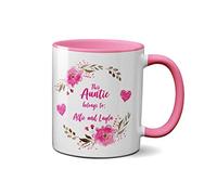 SMARTYPANTS This Auntie Belongs to... Personalised Mug Mothers Day Birthday Heavy Duty Handle Dishwasher and Microwave Novelty Office Birthday Christmas Coffee Gift Tea Cup
