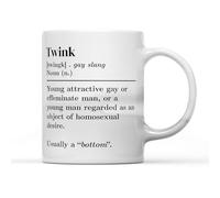 SMARTYPANTS Twink Dictionary Definition Mug Tea Coffee Cup - Novelty Funny Rude Crude Explicit Fun Joke Merry Xmas Eve Festive Jolly Stocking Filler Gift Present