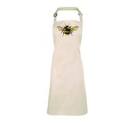 SMARTYPANTS Vintage Bee Floral Apron | Cute Bumblebee Kitchen Apron | Adjustable, Durable & Machine Washable | Gift for Gardeners, Bakers & Bee Lovers
