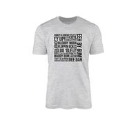 SMARTYPANTS Yorkshire Sayings T-Shirt Top Tee - Novelty Funny Yorkshire Accent Words Dialect Slang Ey Up Flippin ECK Chuffed Mardy Bum Nah Then Bobby Dazzler Gift Present (XL, Sports Grey Prime)