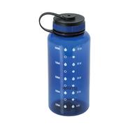 Smash 1 Litre Screw Cap Wide Mouth Water Bottle with Water Markings, Blue