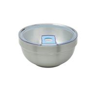 Smash Double Wall Microwave Safe Stainless Steel Bowl (Blue)