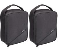 Smash Insulated Lunch Bag, Fabric, 8cm x 18cm x 25cm,Black (Pack of 2)