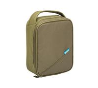 Smash Insulated Lunch Bag,Khaki | Smash Blue IQ Lining, This lunch bag can collapse for easy storage.