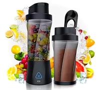 Smash Juicer Portable Blender - 700ml, 22,000 RPM, USB-C Rechargeable, Leakproof Travel Cup Lid, 360W, 6 Blades - Blends Ice, Smoothie Maker, Frozen Fruits. Suitable for Gym, Home, Travel & Camping