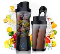 Smash Juicer Portable Blender - 700ml, 22,000 RPM, USB-C Rechargeable, Leakproof Travel Cup Lid, 360W, 6 Blades - Blends Ice, Smoothie Maker, Frozen Fruits. Suitable for Gym, Home, Travel & Camping