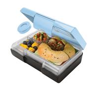 Smash Kids Bento Bite Lunch Box - Digger| 6 Compartment Bento-Style Lunch Box with Ice Brick & Leak-Proof Snack Pot | Removable Tray & Durable Outer Case