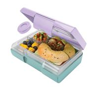Smash Kids Bento Bite Lunch Box Pixie Dust, Plastic, Mint/Purple, Mint/Purple