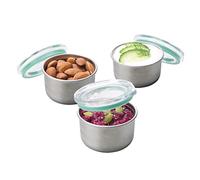Smash Microwave Safe Stainless Steel Mini Dressing/Sauce Pots, Sage, 60 ml Capacity (Pack of 3)