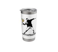 Smash Patriarchy - Art, Stencil Flowers Vandal Stainless Steel Insulated Tumbler