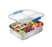 Smash Stainless Steel Bento Lunch Box, 5 Compartments, Blue, 1400ml (40040)