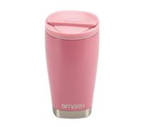 Smash Stainless Steel Twist & Lock Travel Coffee Mug 355ml/ 12 fl oz Pink | Double Wall | Lockable Lid | Stainless Steel
