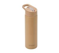 Smash Stainless Steel Water Bottle with Flip Top Lid and Straw - Biscuit 750ml