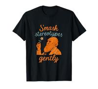 Smash Stereotypes Gently Feminist Girl Power Graphic T-Shirt