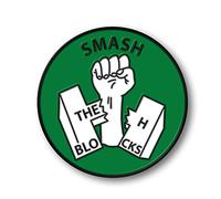 Smash The H Blocks Fist Green Enamel Pin Badge - Irish Republican Rebel- FlagSuperstore