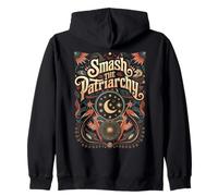 Smash The Patriarchy Feminism Vintage Womens Rights Zip Hoodie