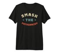 Smash The Patriarchy Feminist Retro Vintage Graphic Premium T-Shirt
