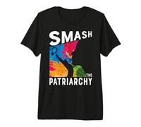 Smash the Patriarchy - Feminist Silhouette Female Symbol Premium T-Shirt