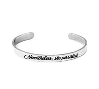 Smash the Patriarchy Keychain Stainless Steel Hammer Keyring Gift | Smash the Patriarchy Keychain & Nevertheless She Persisted Bracelet Women Empowerment Gift Box Keyring and Quote Bangle