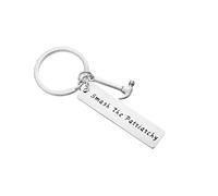 Smash the Patriarchy Keychain Stainless Steel Hammer Keyring Gift | Smash the Patriarchy Keychain & Nevertheless She Persisted Bracelet Women Empowerment Gift Box Keyring and Quote Bangle
