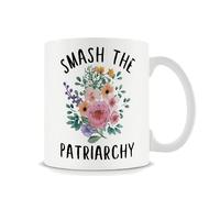 Smash The Patriarchy Mug, She Persisted Mug, Feminist Mug, Female Empowerment Mug, Girl Power Cup, Gift for Her, Nasty Woman Mug, 11oz Ceramic Coffee Novelty Mug/Tea Cup.