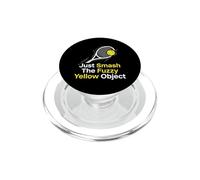 Smash The Yellow Object Tennis Player PopSockets PopGrip for MagSafe