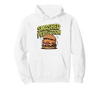 Smashed Perfection Vintage Smash Burger Retro Badge Lover Pullover Hoodie