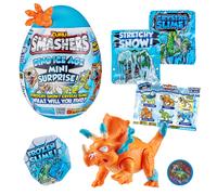 Smashers Dino Ice Age Triceratops by ZURU Mini Surprise Egg with Many Surprises! - Slime, Dinosaur Toy, Collectibles, Exclusive Smashable Egg, for Bo