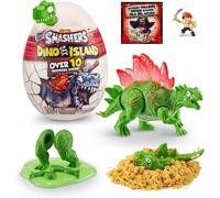 Smashers Dino Island Surprise Mini Egg GREEN Stegosaurus - 12 Surprises, Slime & Sand, Collect All ZU152